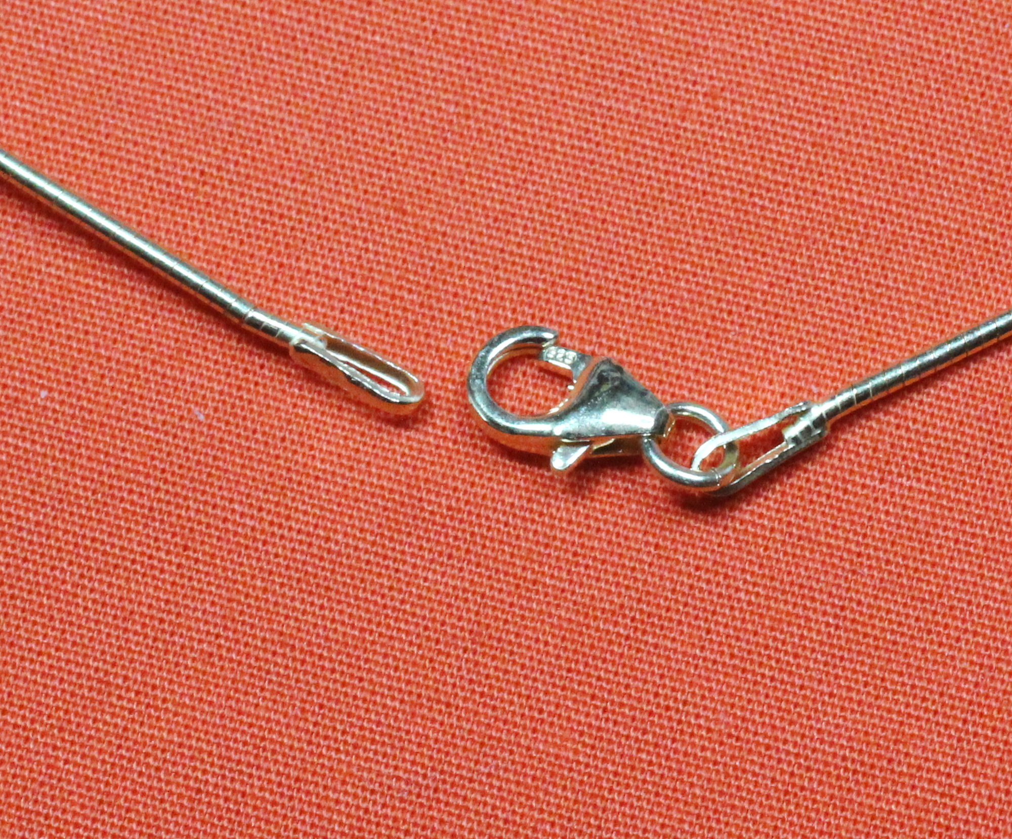 Omega-Reif aus 925 Silber, in 3 Farben, in silber, vergoldet und rosé vergoldet