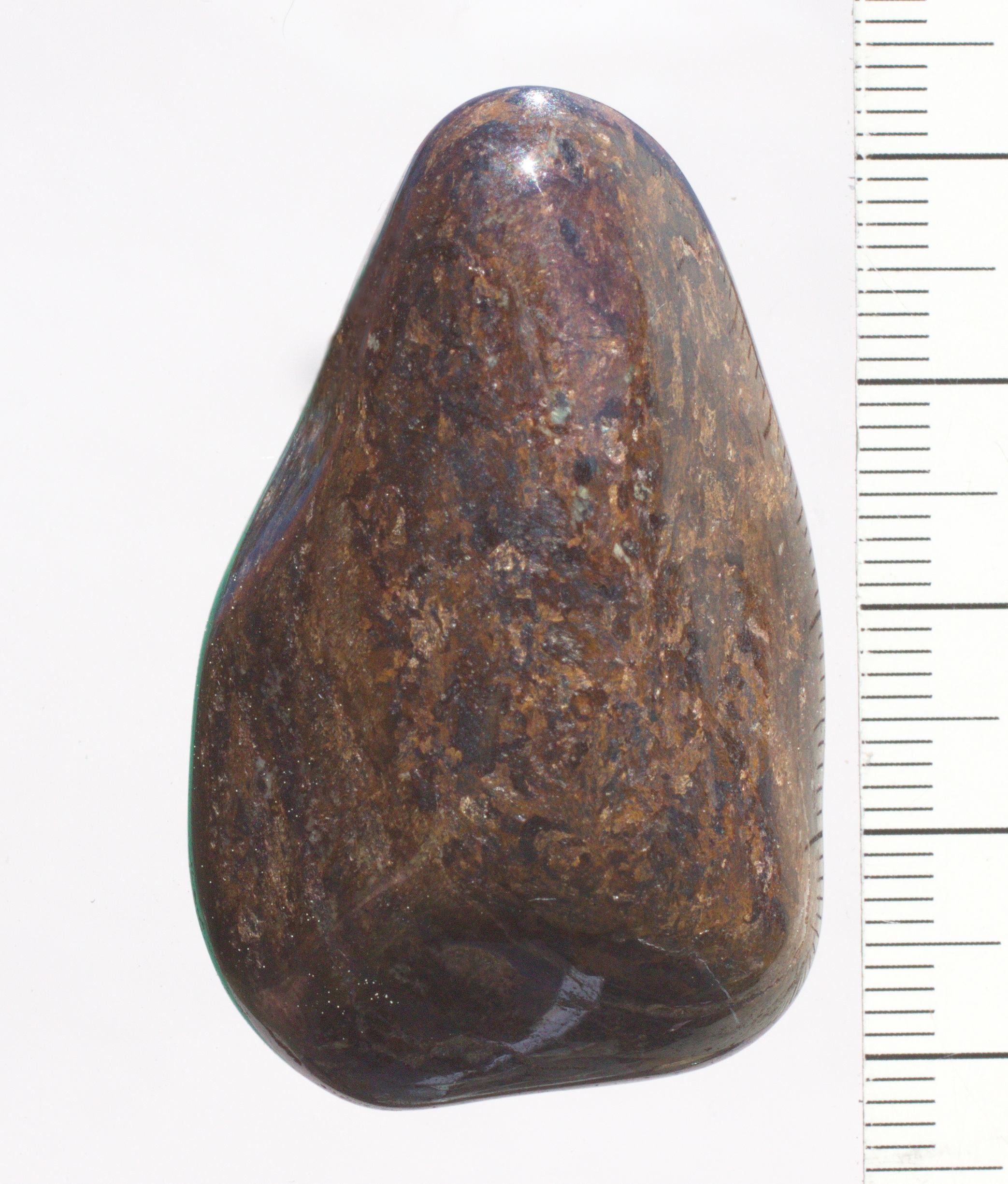 Bronzit Edelstein, Trommelstein,  ungebohrt,   