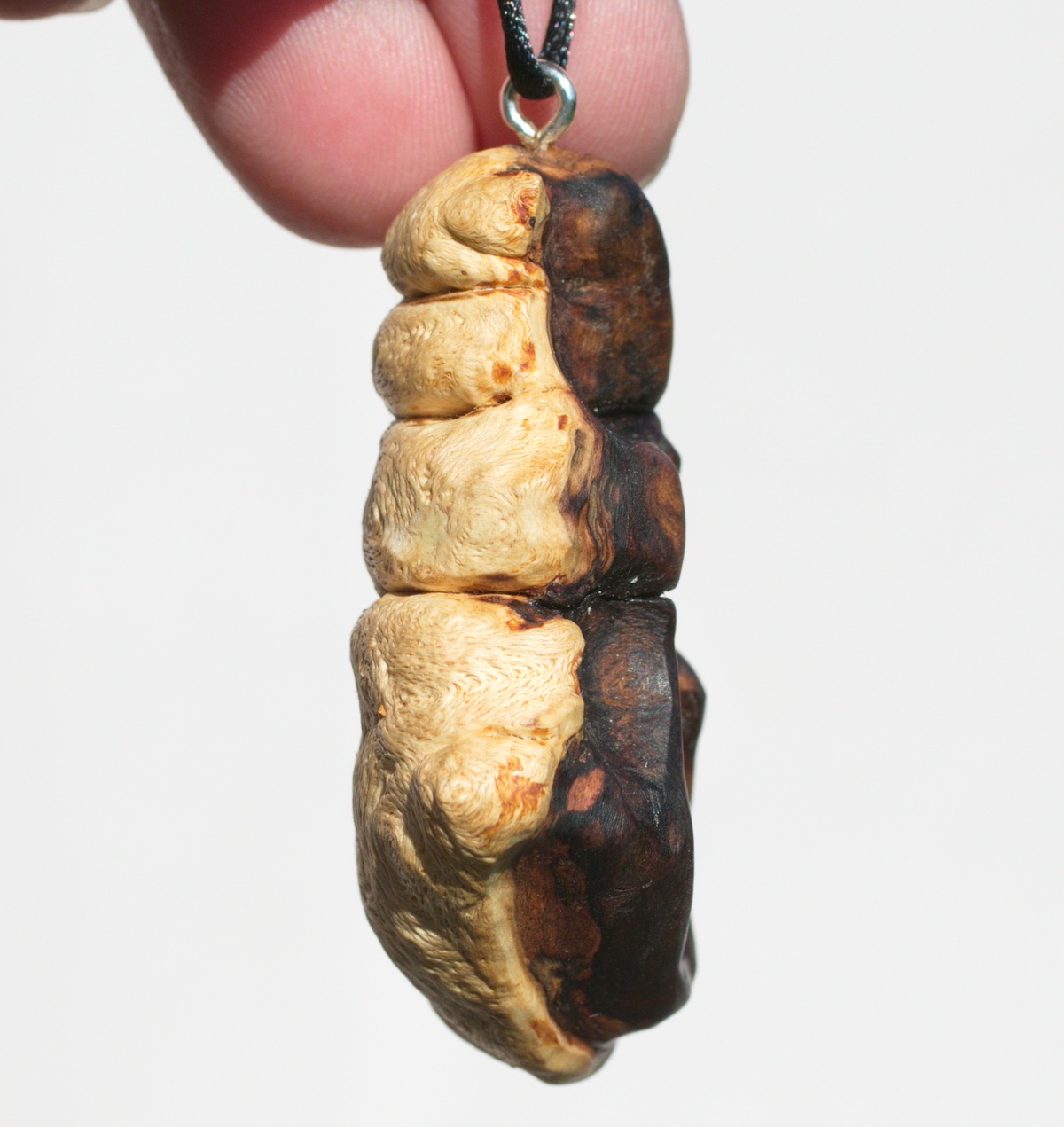 Baumperle von der Buche mit einem blauen Opal