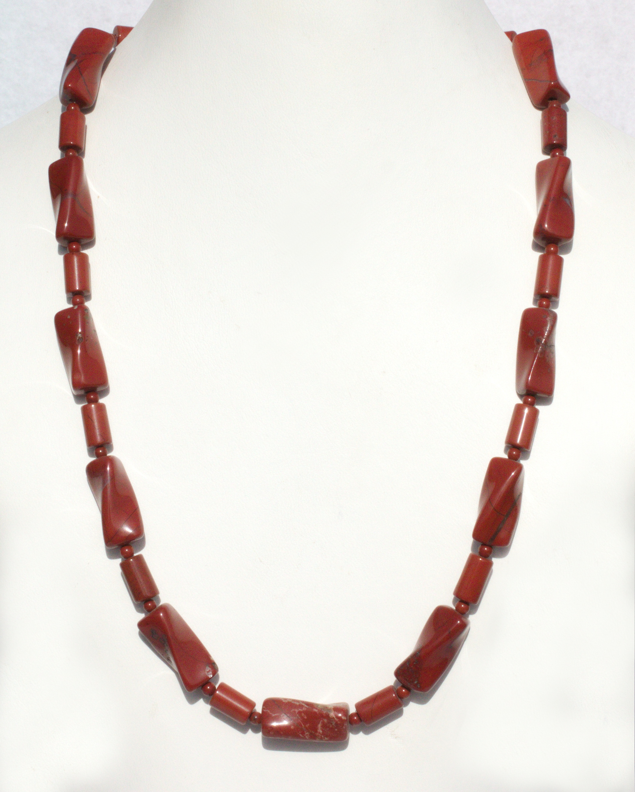 Jaspis rot  Edelsteinkette  