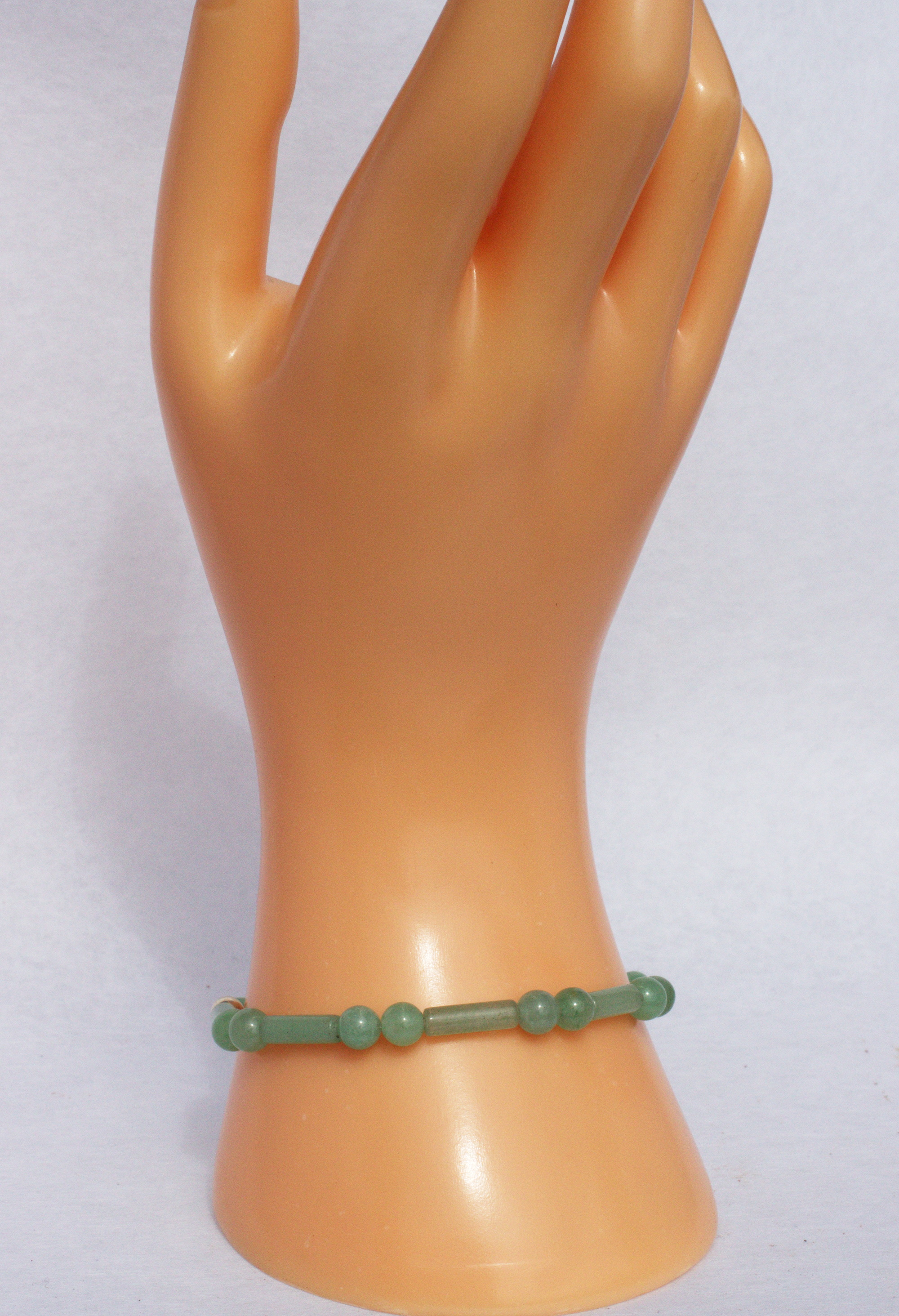 Aventurin  Edelsteinarmband auf Elastikfaden aufgezogen  