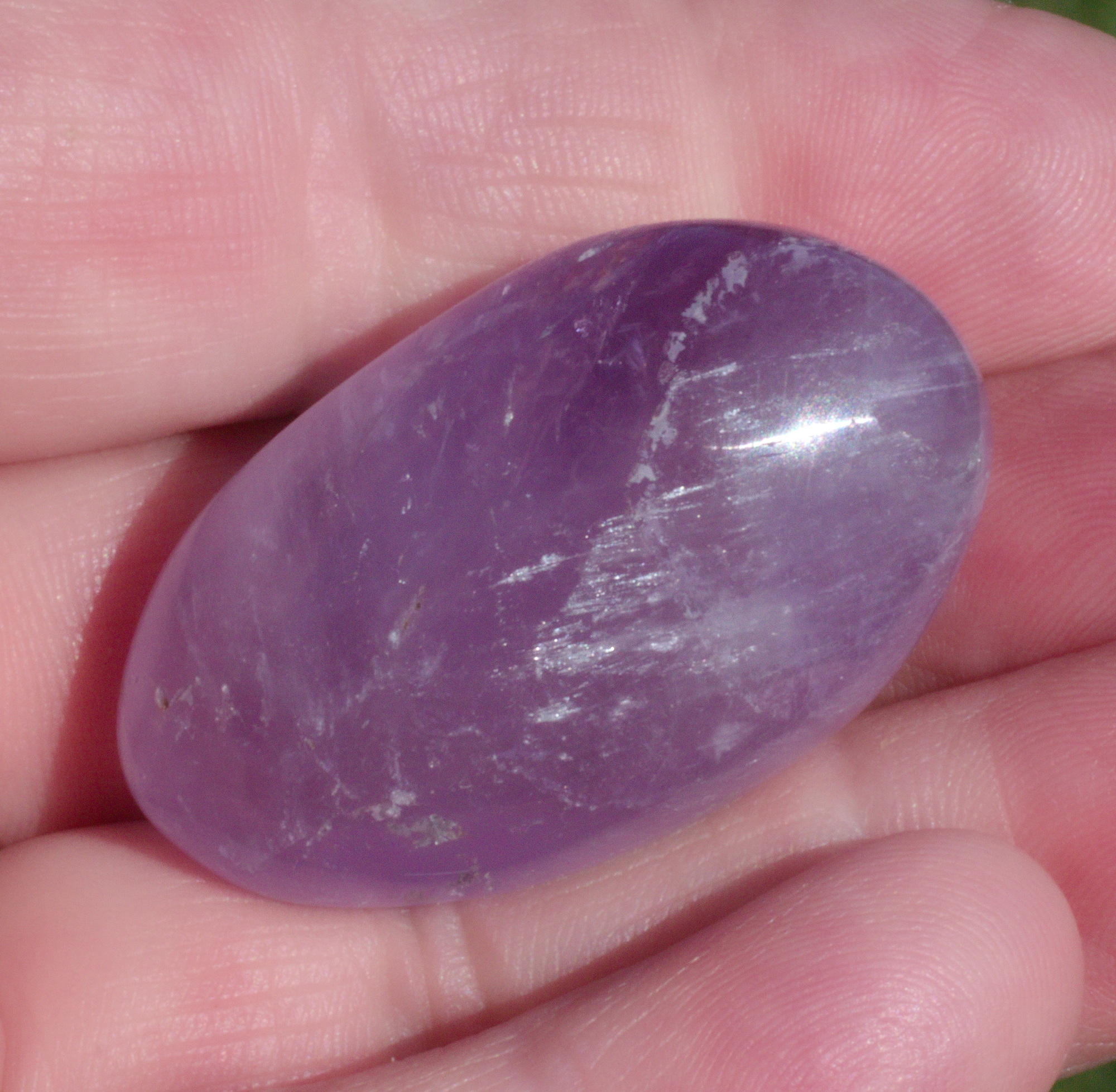 Amethyst  Edelstein, Trommelstein, ungebohrt,    