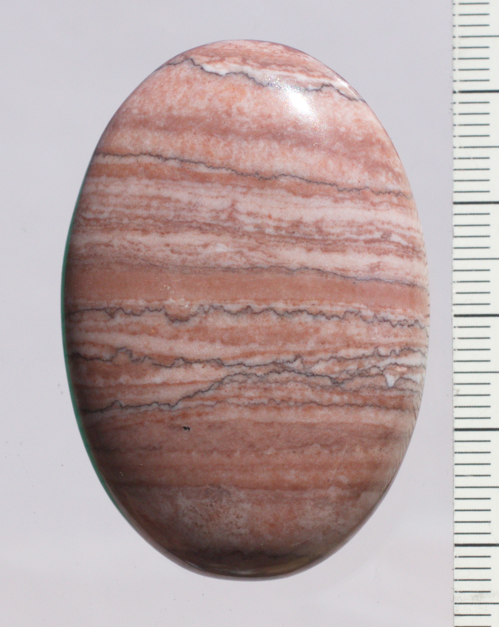 Dolomit braun Edelstein Handschmeichler, Scheibenstein, ungebohrt,  