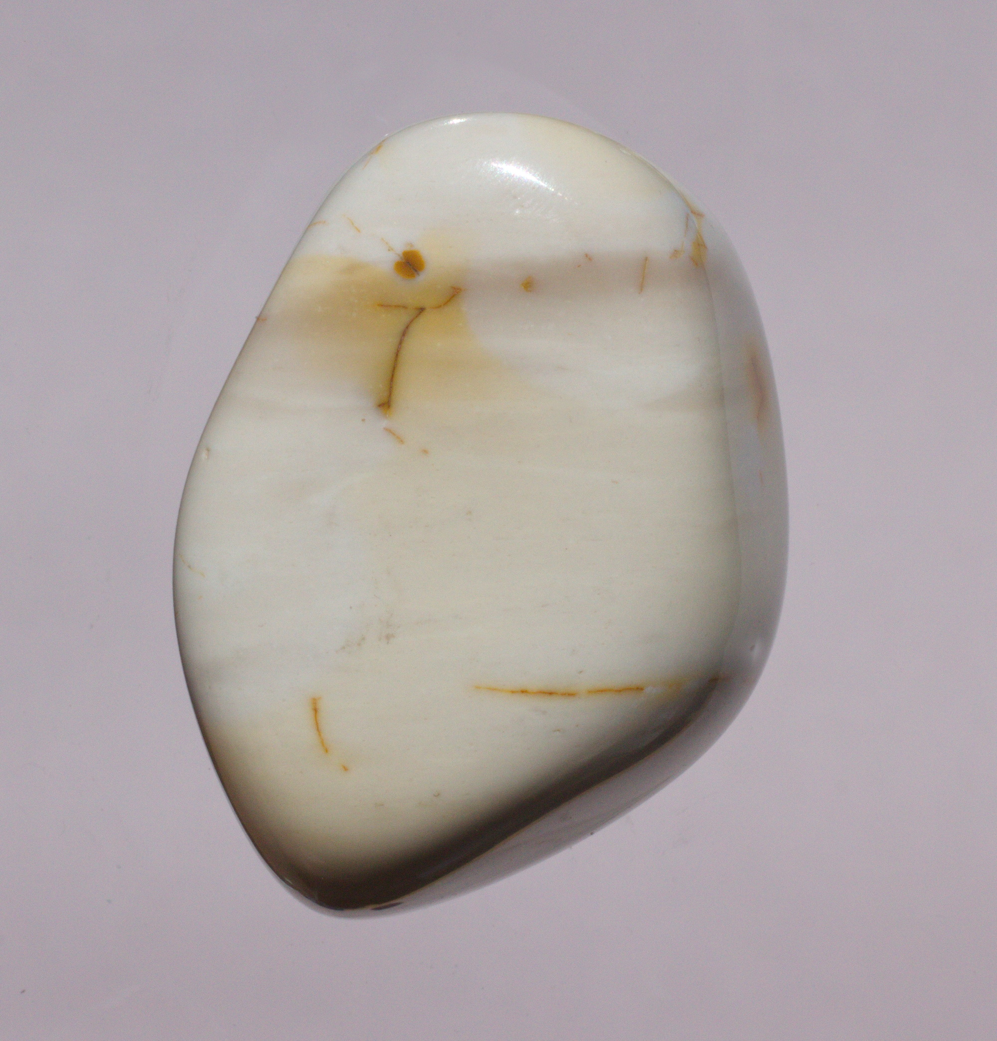Mookait beige, Edelstein, Handschmeichler,  Trommelstein ungebohrt,   