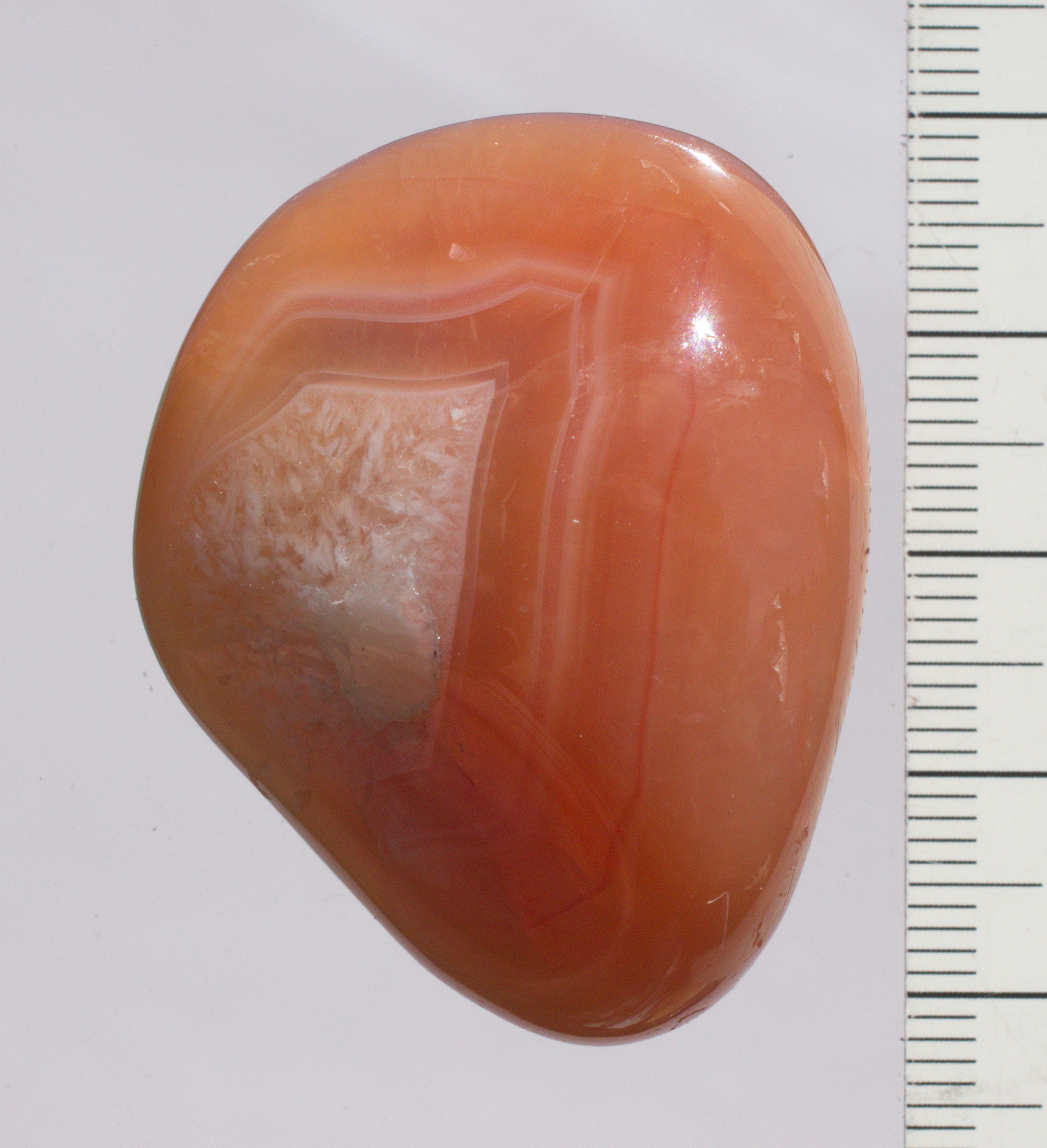 Karneol  Edelstein, Handschmeichler,  Trommelstein ungebohrt,   